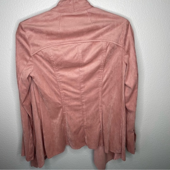Kut from the Kloth Blush Pink Flowy Drapey Soft Blazer Jacket Size 4 - Picture 5 of 11